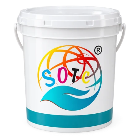 Illustrative white printing chemical bucket